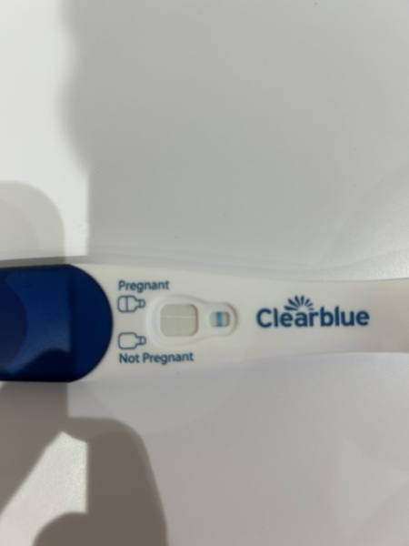 Pregnancy test faint line