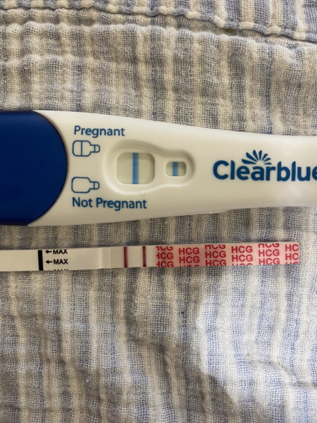 Faint pregnancy test