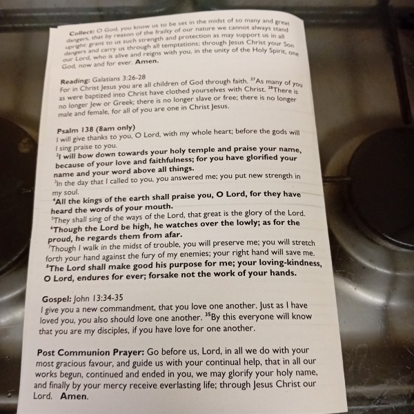 Sharing Sunday services