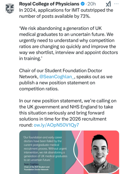 AIBU to be angry that Government policy means young doctors, nurses and other HCPs cannot find jobs