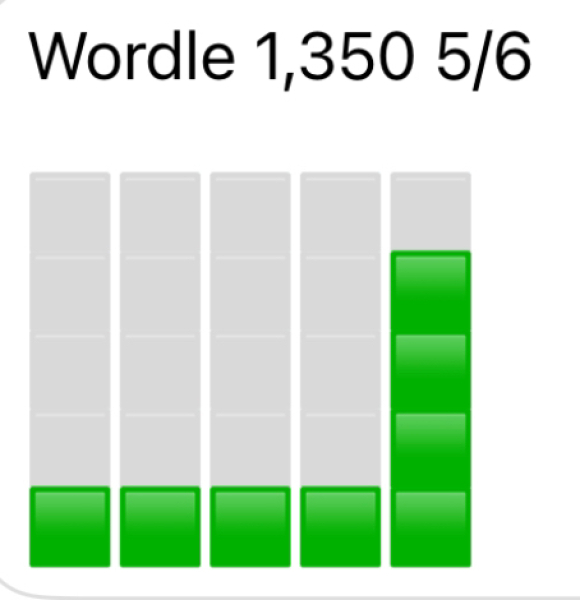 Wordle 51 - wordling into Spring