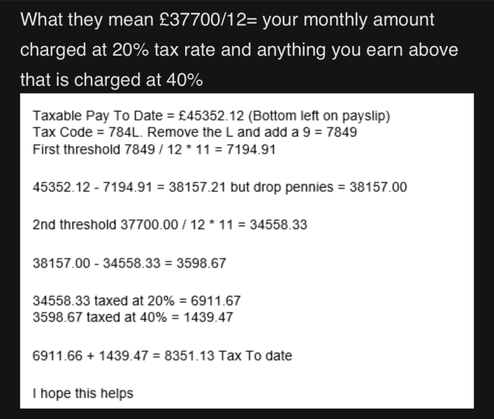 To be annoyed at the new tax brackets?