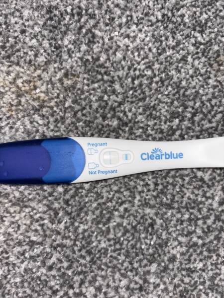 Clear blue test. Evap line or positive