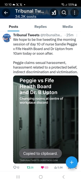 NHS Fife tries to silence nurse - Sandie Peggie vs NHS Fife Health Board and Dr Beth Upton - thread #17