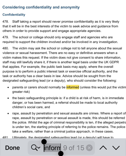 “Outing” and “Transphobia”: Informing a parent that her child was being “socially transitioned” by a school/college