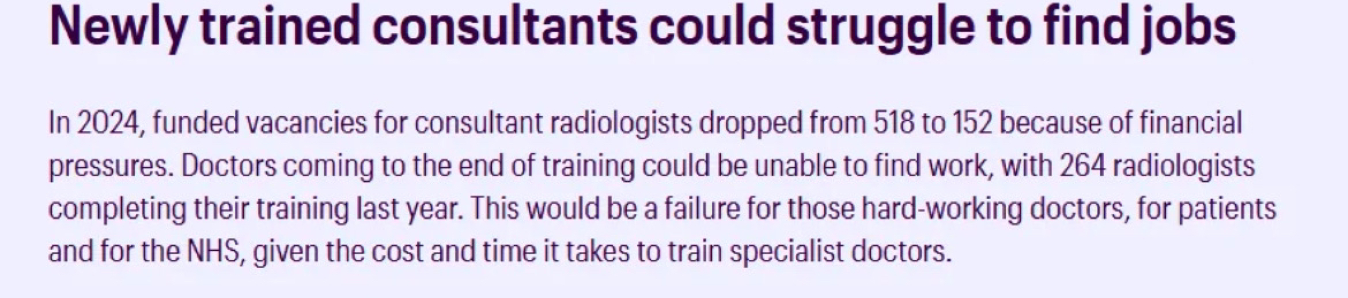 AIBU to be furious that there are no jobs for young doctors