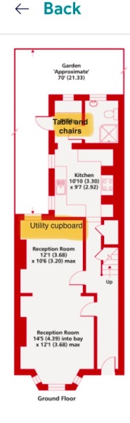 Utility area in reception room…bonkers?