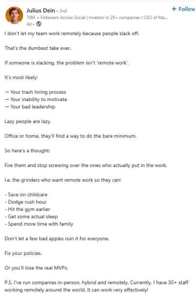 Employers hell bent on working in the office full time