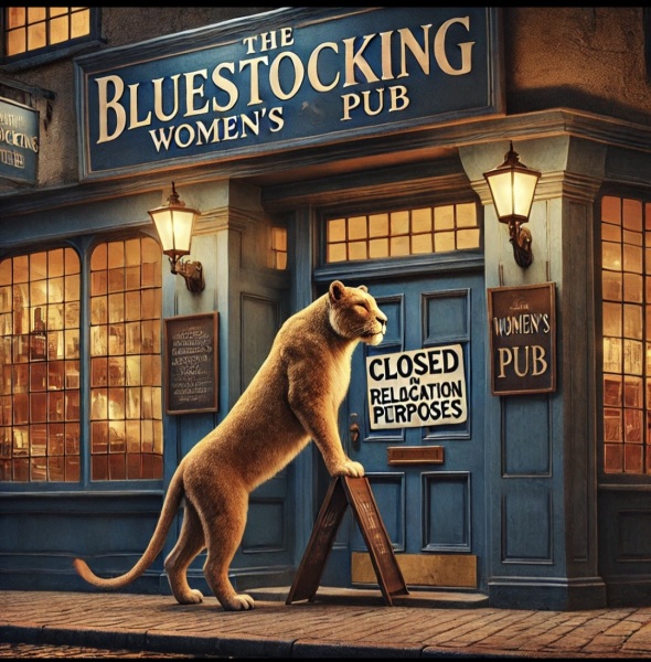 Roll up, Ladies and Gentlecreatures, the Bluestocking has been redecorated