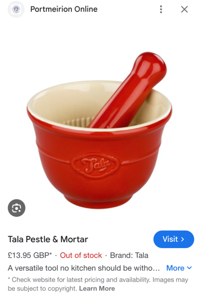 Can anybody recommend a really good pestle and mortar