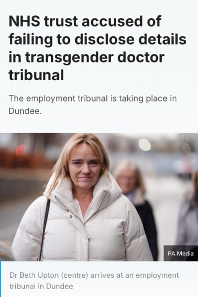 NHS Fife tries to silence nurse - Sandie Peggie vs NHS Fife Health Board and Dr Beth Upton - thread #7