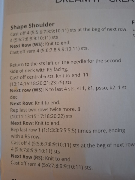 Interpreting knitting pattern - Beginner