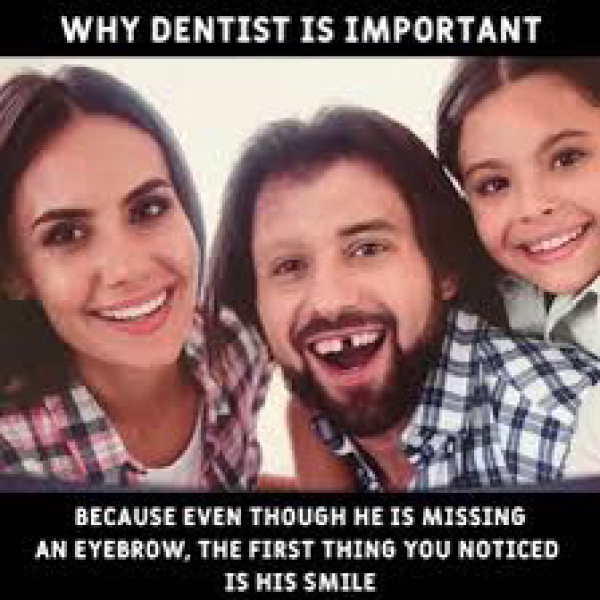 To be annoyed with my husband over his tooth