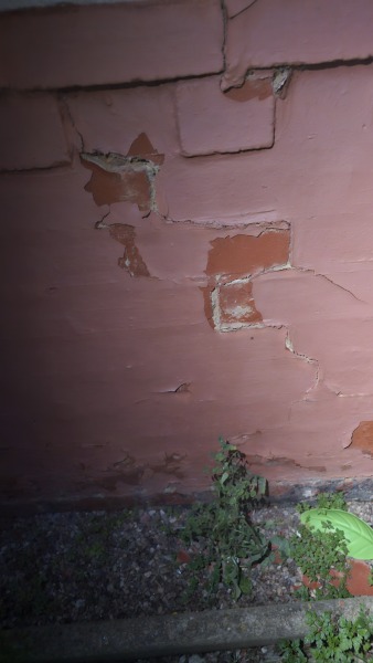 Exposed brick work causing damp