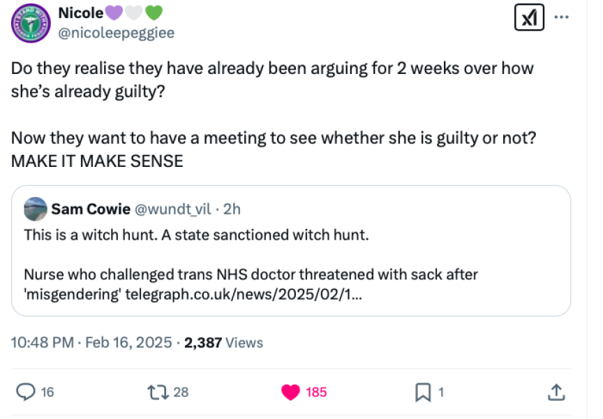NHS Fife tries to silence nurse - Sandie Peggie vs NHS Fife Health Board and Dr Beth Upton - thread #20