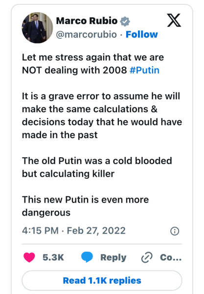 I never thought I'd see the US aligning with Russia