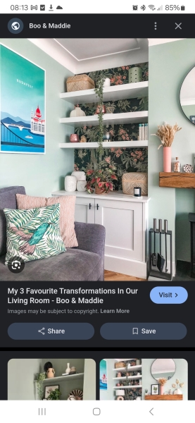 A tiny bit of wallpaper - would that work?