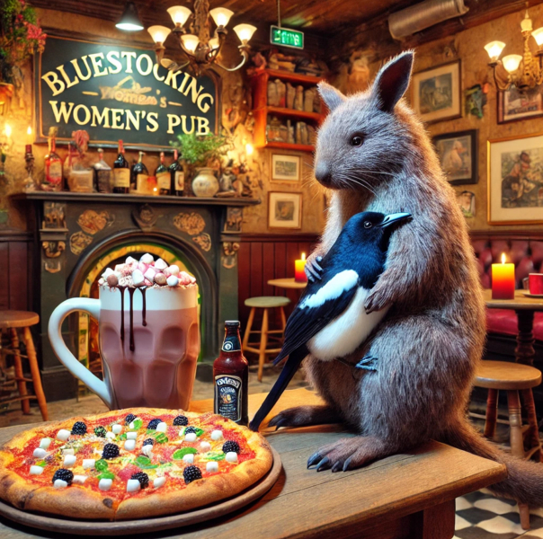 Roll up, Ladies and Gentlecreatures, the Bluestocking has been redecorated