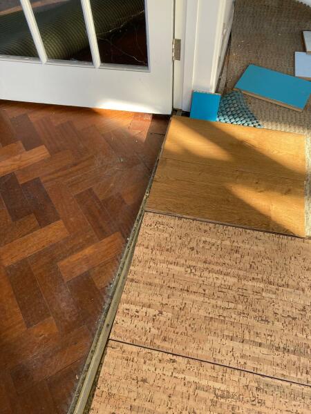 Cork floor vs engineered oak