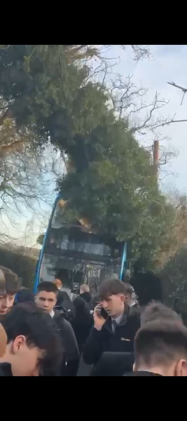 School bus using road that's closed due to safety issue - ok or not?