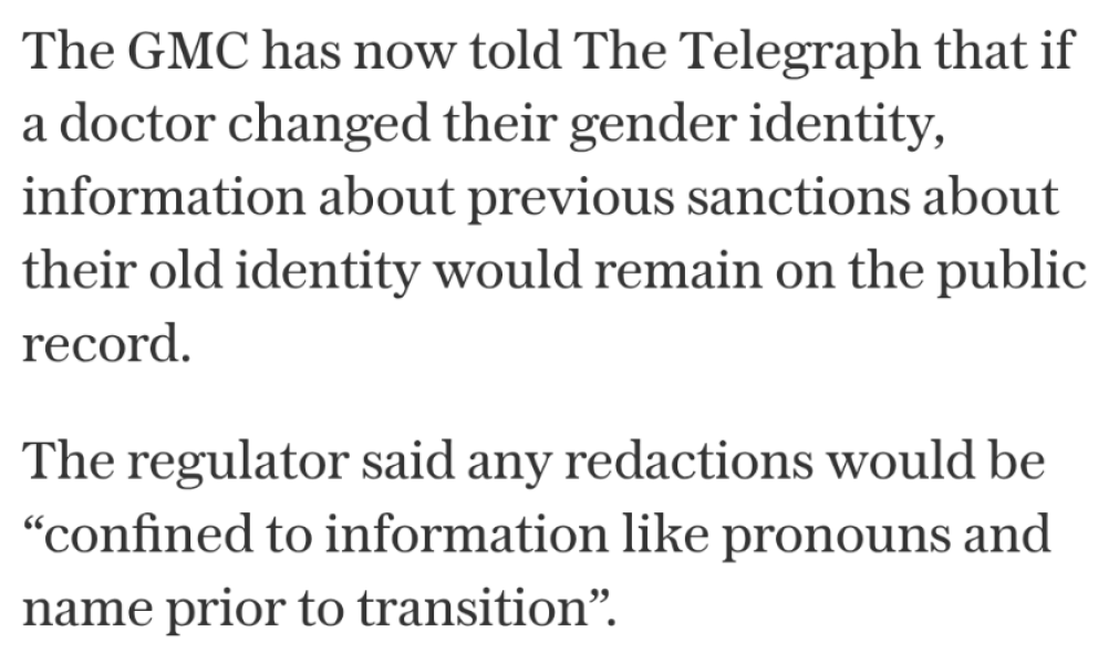 GMC  - handbrake turn on transitioning doctors