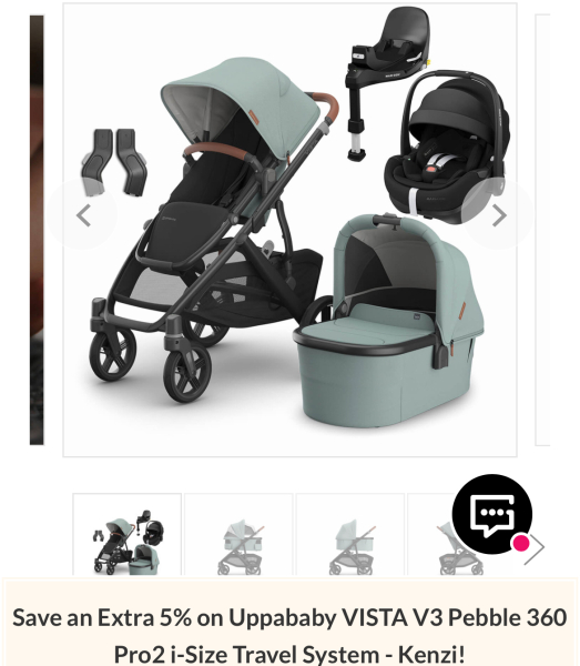 Uppa baby vista shade kenzi blue or green?