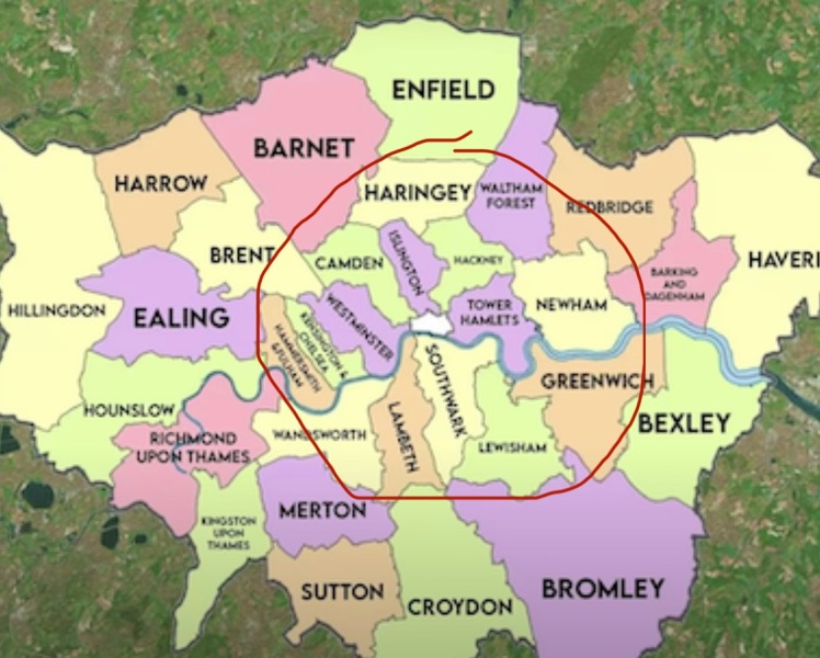 What do you think of as “London”?