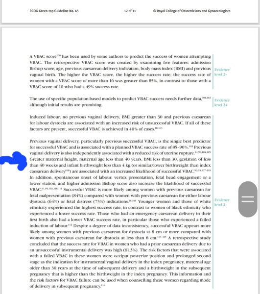 Vbac - Shorter women under 5 ft 3