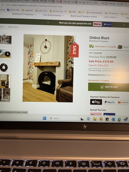 Bioethanol fireplaces?