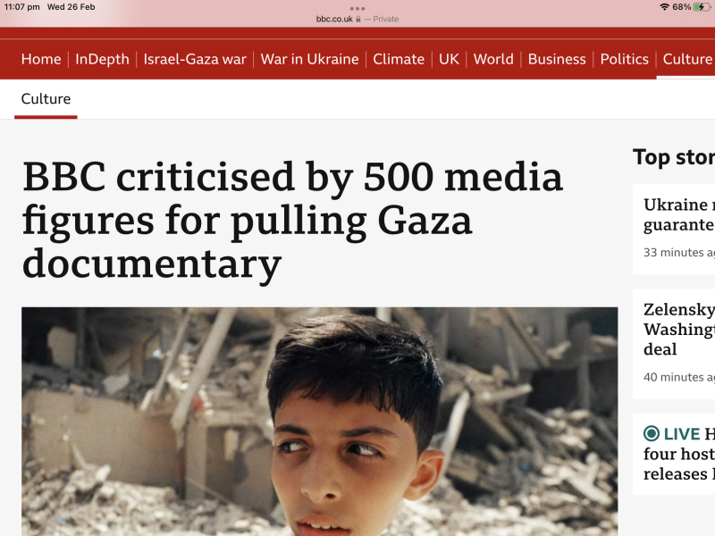 BBC documentary - children of Gaza