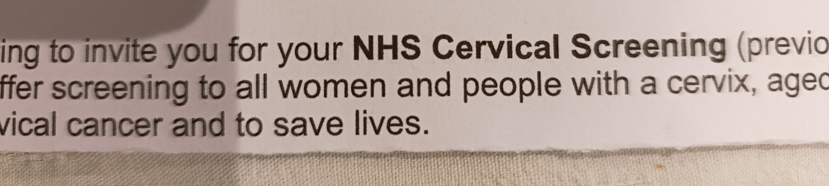 People with a cervix