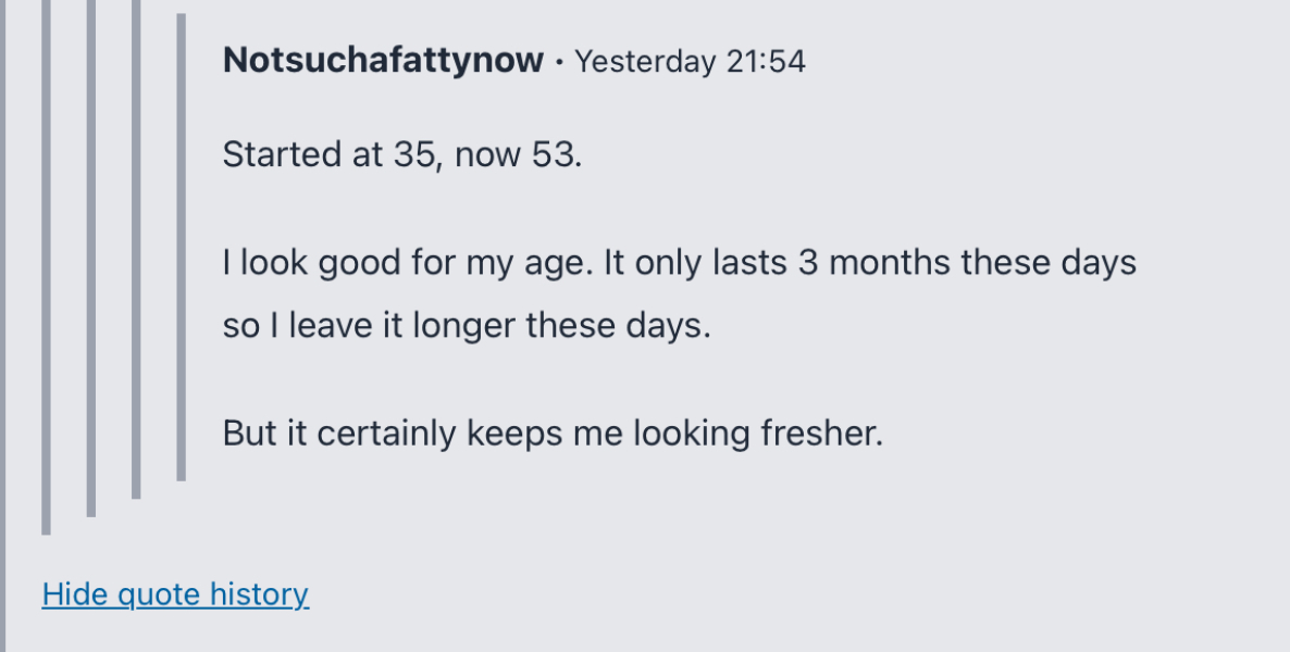 What age did you start Botox?