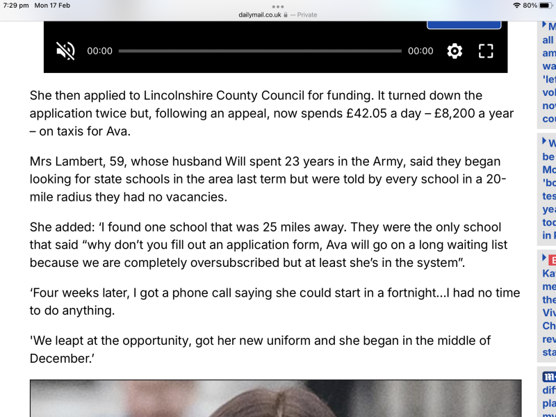 Council spends £8000pa on a taxi due to VAT on private schools