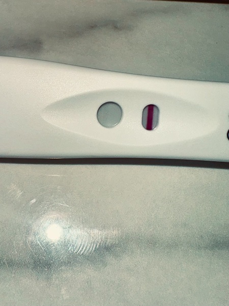 Faint line off centre? 2 days late for period