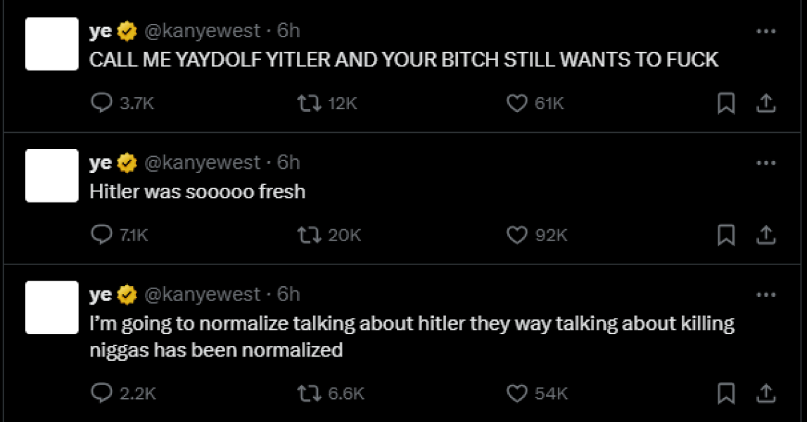 Can't see a Kanye thread - if he wasn't finished already, today's the last straw, surely?