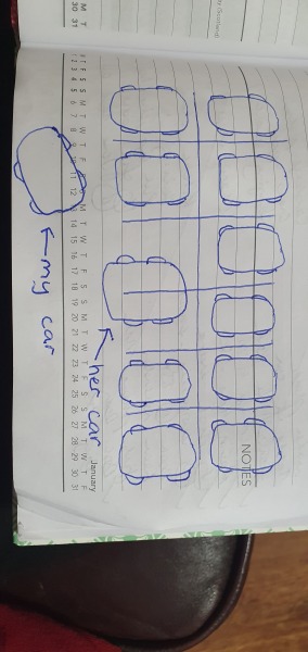 It's a parking one! With a diagram!