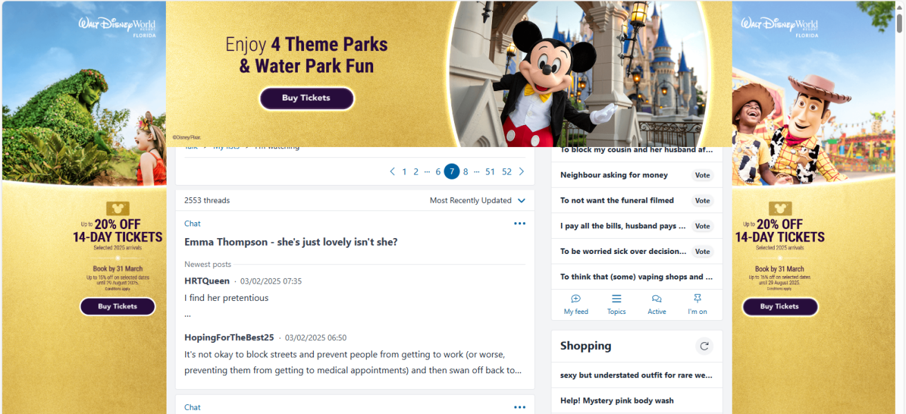 Adverts covering over half my screen!