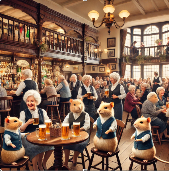 The Bluestocking. All gerbils welcome, must have own frou-frou skirt.