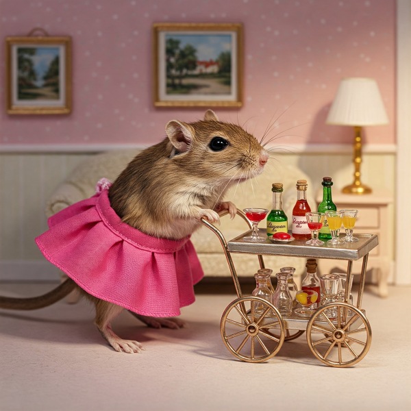 The Bluestocking. All gerbils welcome, must have own frou-frou skirt.