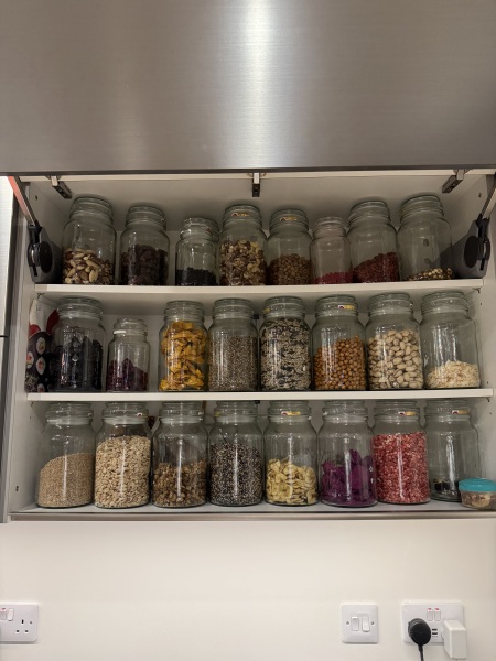 Do you have a lot of food in cupboards?