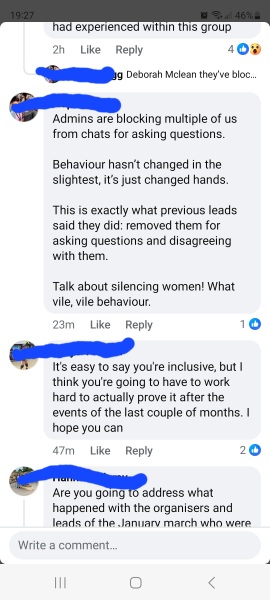 "Punch a TERF" Sarah Jane Baker to speak at #UKWomensMarch London on 18 January 2025