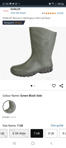 Wide fit wellies