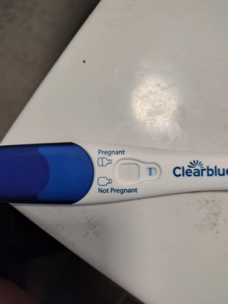 Clear blue test. Evap line or positive