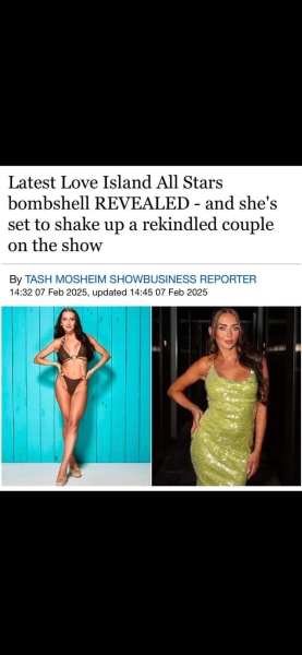 Love Island All-stars - Contains spoilers from tabloids or online