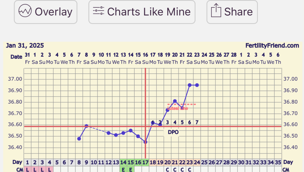Start of triphasic bbt chart?