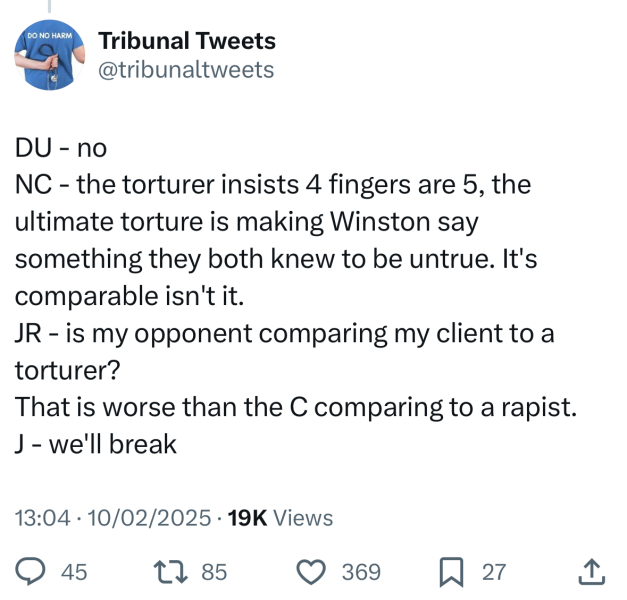 NHS Fife tries to silence nurse - Sandie Peggie vs NHS Fife Health Board and Dr Beth Upton - thread #9