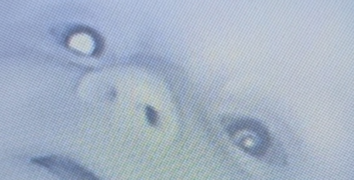 6 month olds eyes showing up strange on baby monitor?