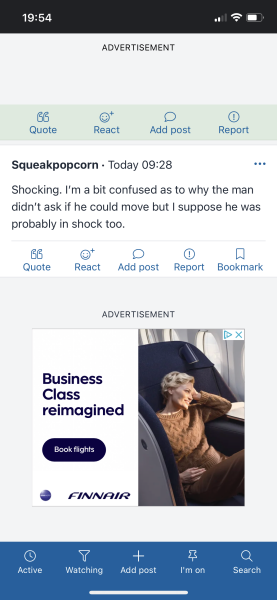 How would you feel about this on a plane