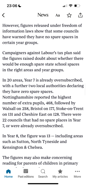 Whitehall “braced for private schools collapse” 2