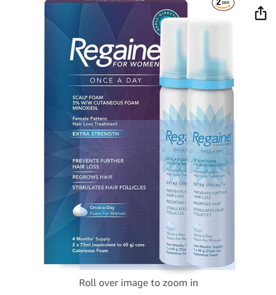 Minoxidil and hair washing